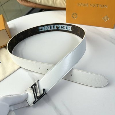 原版包裝 L0Uis Vuitt0N 專櫃最新升級版本 寬度40毫米 精湛工藝定制帆布面料襯托進口小牛皮底 双面丝印品牌Logo图案效果 搭配精鋼二层二色字母搭
