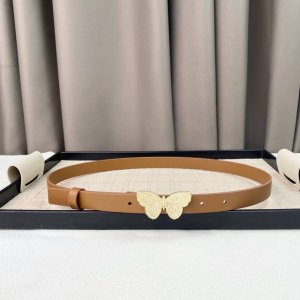 Dior 24早春新款 C D搭扣黄铜小牛皮腰带 经典永存 2.0Cm