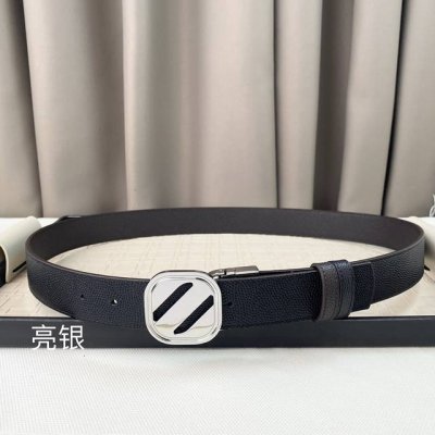 杰尼亚，头层牛皮 宽3.5Cm 官网同步，纯铜金属标识，适合商务低调人士！
