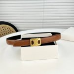 p200-Celin E新品立体浮标扣女士腰带 意大利进口小牛皮 搭铜扣 宽度2.5双面佩