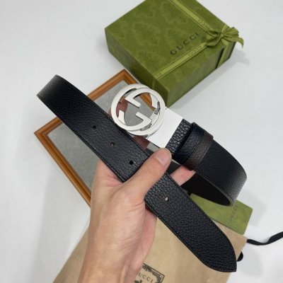 特 Gucci 古奇官网经典 正品规格 3.8Cm原版品质头层小牛皮压花 进口头层底 双g抛光旋转亮面扣