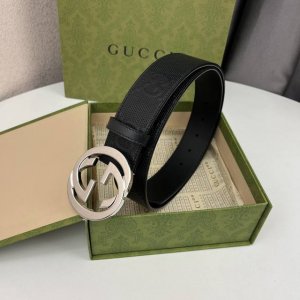 G家宽度4Cm意大利进口皮料 皮料，专柜新款浮雕冲孔压花，搭配复古双G扣，时尚百搭款！顶级 原单140