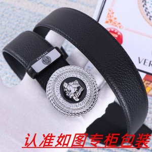 品名：Versace.范思哲原单 材料：百分百头层牛皮，保证真皮。24K纯钢扣双面可用专柜同等质量， 送人自用首选 包装： 请认准如图专柜包装，赠送打孔器，银联