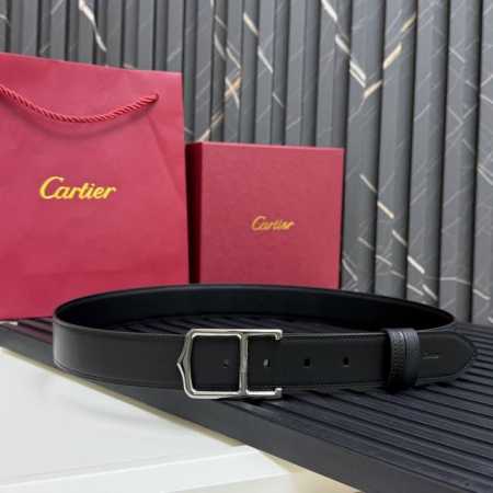 特 镀钯饰面针扣式皮带 Cartier标志 黑色与棕黑牛皮双面皮带 浮雕 Cartier 标志 尺寸 宽35毫米 可调节 10250330 - 点击图像关闭