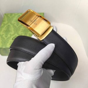 特 Gucci男士自动腰带- 宽度35Mm 316精品钢扣 永不掉色 精工打造 手感柔软 可以裁剪