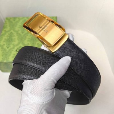 特 Gucci男士自动腰带- 宽度35Mm 316精品钢扣 永不掉色 精工打造 手感柔软 可以裁剪