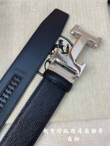 Hermes男士自动腰带- 宽度35Mm 316精品钢扣 精工打造 手感柔软 可以裁剪