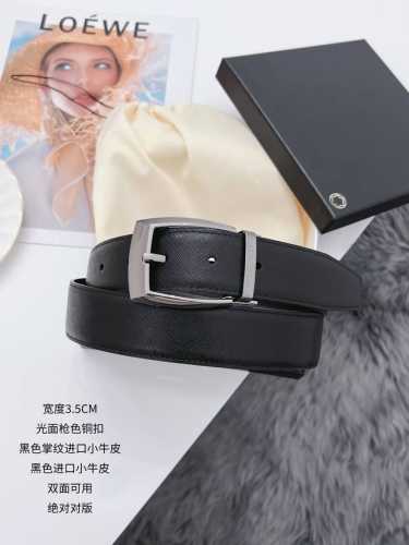 万宝龙 寸3 宽度3.4Cm Kg3195 休闲风格，进口小牛皮搭配进口亚光小牛皮底，百搭简约的设计，高质量 高性价比。顶级