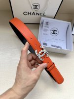 特 宽度3.0Cm Chanel 香奈儿两面原版碰纹牛皮搭配金 银色精品五金配件！