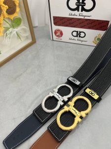 品名：菲拉格幕 原单 材质：原单牛皮腰带 百分百头层牛皮腰带保证真皮，24K纯钢扣，专柜原单品质、做工精细，时尚大牌，送人自用首选 包装： 请认准如图专柜包装赠