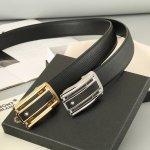 特 万宝龙 头层自动牛皮 宽3.5Cm 官网同步，不锈钢金属标识，适合商务低调人士！自动扣款式