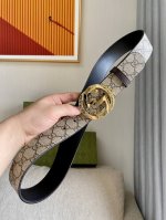 特 Gucci[正] 经典款G家印花搭配顶级纯钢五金扣采用精挑细选进口顶级牛皮， 宽度4.0Cm