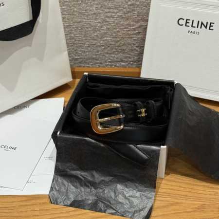 中号 Taurillon 25毫米皮带 这款采用牛皮 牛皮革衬里，金色饰面，圆形搭扣，第一个圆环四周环绕Triomphe金属环. 宽度：25毫米 - 点击图像关闭