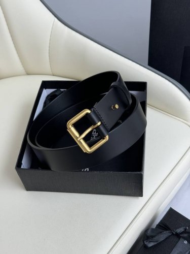 特 Saint Laurent 圣罗兰女士腰带皮带 原厂真金电渡扣头，意大利原厂皮，宽3.5Cm