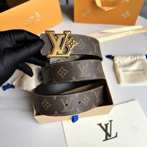 原版包裝 L0Uis Vuitt0N 專櫃最新升級版本 寬度40毫米 精湛工藝定制帆布面料襯托進口小牛皮底 搭配精鋼搭扣 雙面用 經典百搭款