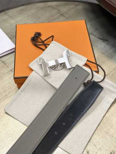 特 爱马仕 原厂皮系列 H 5382 Belt Buckle & Reversible Leather Strap 33Mm