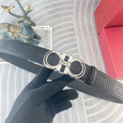 菲拉格慕 特种皮腰带自动带系列 ，原厂五金精品不锈钢扣，手感柔软舒适 宽3.5Cm。