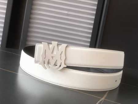 Amiri 新款全新工艺、原版走线3.8Cm双面腰带法国原厂小牛皮，A级钢扣 品质毋庸置疑 没有更好 只有最好,升级版 - 点击图像关闭