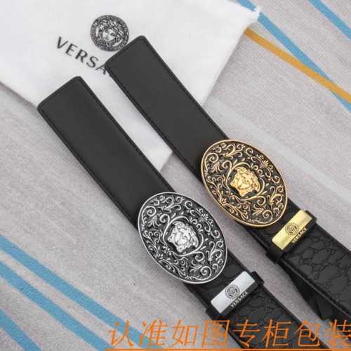 腰带皮带：范思哲原单牛皮腰带 男款皮带：材质百分百头层牛皮腰带保证真皮皮带，专柜原单品质、做工精细，时尚大牌，送人自用首选包装： 请认准如图专柜包装赠送打孔器手