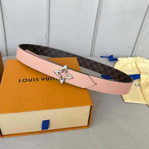 原版包裝 L0Uis Vuitt0N 今季新品 女士原單腰帶 寬度30毫米 經典小花pvc面搭配荔枝紋牛皮壓花 搭配新款精钢五金 可雙面佩戴 百搭款