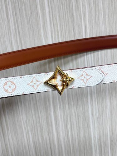 2.0宽，当季新款，双面腰带一面进口牛皮，另一面进口帆布印花，搭配精品四心口，做工精细，实物实拍，是女神的必备之一。