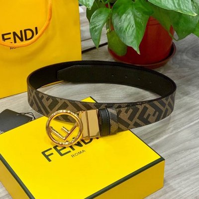 Fendi /芬迪 宽35Mm 原单进口双面头层小牛皮，搭配原版纯铜尾夹扣，手感.油边近乎完美，质感无可挑剔，出众的细节，高清实拍，货真价实，品质保证.双面用。
