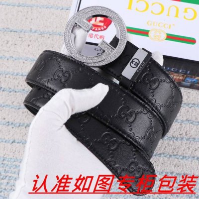 品名：古奇.Gu...Cci原单 材料：百分百头层牛皮，保证真皮。24K纯钢扣双面可用专柜同等质量， 送人自用首选 包装： 请认准如图专柜包装，赠送打孔器，银联