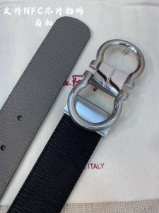 Ferragamo.菲拉格慕 全套包装 宽度3.5Cm 高级定制款男士皮带 双面进口牛皮 可双面使用 自行选择搭配 真材实料 很有质感 时尚经典不失风范 搭配精
