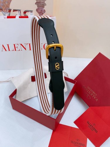 华伦家新款女士腰带 valentino Garavani Vlogo 织带彩色腰带针扣双面头层牛皮 铜五金扣 极度优雅 为经典内敛中加入瞩目的光泽 瞬间提升整体
