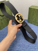 Gucci 经典款进口原厂印花面 搭配原版皮底 精品钢扣 宽4.0 Cm 经典永不过时款 潮流大方 时尚百搭