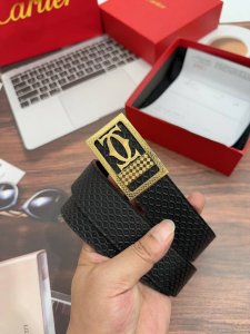 特P190 卡地亚原单品质进口小牛皮革！宽度：3.5Cm。610516