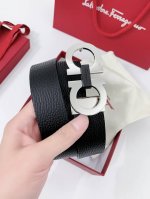 特 Ferragamo.菲拉格慕 全套包装 支持Nfc扫码 宽度3.5Cm 高级定制款男士皮带 双面进口牛皮 可双面使用 自行选择搭配 真材实料 很有质感 时尚