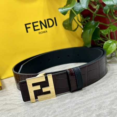 Fendl 芬迪 宽40Mm双面原版小牛皮 搭配单钌钯电镀扣 完美的手感.油边 出众的设计.风格 高贵奢华 时尚大方 高清实拍 货真价实 品质保证 双面用 - 点击图像关闭