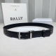 Bally 巴利 专柜同款 采用织带布搭配双面头层牛皮 纯铜精品扣头打造 双面可用，柔软细腻，休闲商务，百搭大方，商务休闲！ 尺寸：3.4Cm 颜色：黑白布接黑