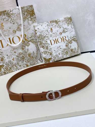 特 Dior Montaigne 腰帯 20毫米黑色光滑牛皮革和粉色渐变仿水晶 、双面头层小牛皮 码数75-100欧