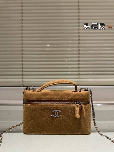 Chanel 25C饭盒Loropiana 19饭盒 原版麂皮19Cm配盒子
