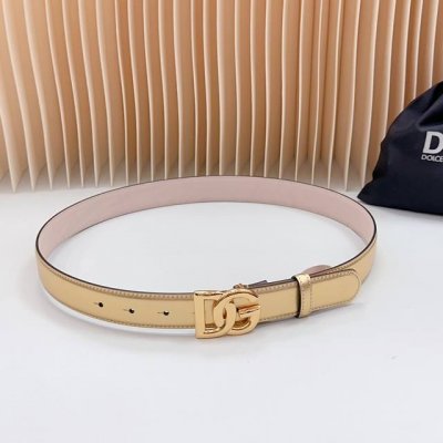 特 3.0Cm D&G 官网新款，双面头层牛皮皮料，长度：.75.80.85.90.95.100.欧，铜五金扣原版开模定制庆祝]
