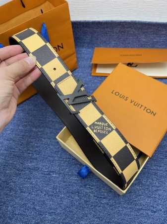 Lv.路易威登 全套包装 原版品质 代工厂货品 40Mm宽度 正品一体铸造五金钢扣，原厂皮料 双面原厂定制面料，区别市场货 - 点击图像关闭