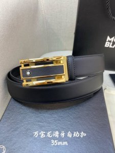 万宝龙男士自动腰带- 宽度34Mm 316精品钢扣 精工打造 手感柔软 可以裁剪