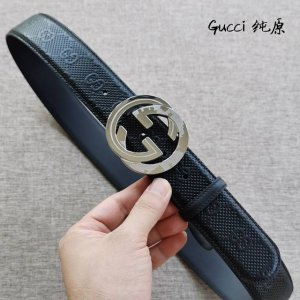 特 纯原 Gucci 经典花纹 双面进口头层皮搭配钢扣 4.0 尺码80-110欧