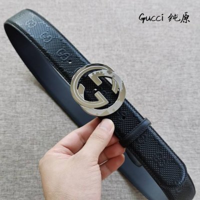 特 纯原 Gucci 经典花纹 双面进口头层皮搭配钢扣 4.0 尺码80-110欧