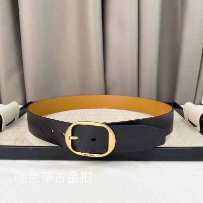 男士tf 汤尼.福特 牛皮。柔软细腻，百搭大方，宽3.8Cm 、 官网同步，纯铜五金，商务休闲！