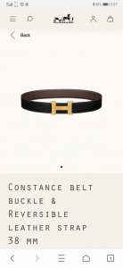 hermes.爱马仕 官网同步 宽度38Mm 原版荔枝搭带身搭配原版精品钢扣，男装的经典搭配，可双面使用完美配饰！