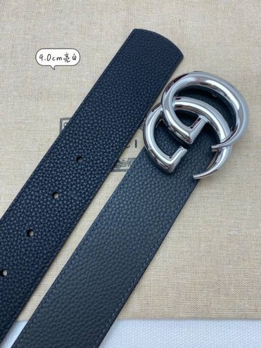 Gucci 古奇官网经典 正品规格 40Mm原版品质双面头层小牛皮搭配双G经典扣