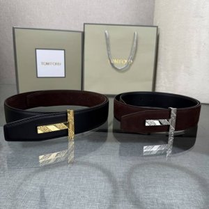 汤姆福特最新网红爆款双面头层牛皮专柜同步3.8宽新款上市了，原版牛皮，搭配铜扣，优雅，大方用的方便。谢谢你转载。