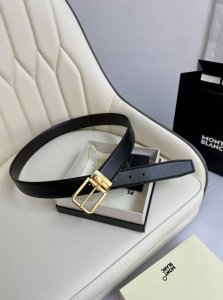 特 Montblanc万宝龙 宽3.5Cm 采用头层牛皮 精品针式扣头 自由裁剪商务休闲皮带