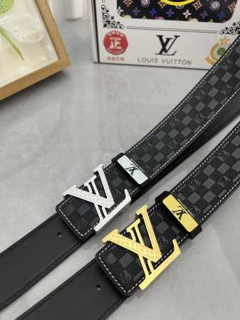 品名：Lv..路易..威登原单 材质：原单牛皮腰带 百分百头层牛皮腰带保证真皮，24K纯钢扣，专柜原单品质、做工精细，时尚大牌，送人自用首选 包装： 请认准如图 - 点击图像关闭