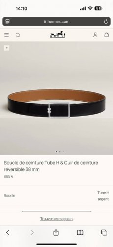 Tube H 精品五金 搭配进口 金棕 Togo皮 宽度38Mm 以其精湛工艺高品质材料和经典设计备受推崇 是男士腰带顶级选择 简约大气 适合商务和休闲场合 产