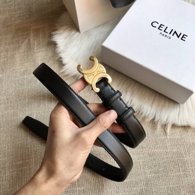 合适送礼物哦 赛琳C Line 春夏新款 正品复刻 专柜同款 细节完美凯旋门皮带 精品铜扣 时尚进口小牛皮腰带 宽度2.5Cm