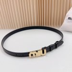 特 2.0Cm缪缪新款腰带，双面头层牛皮皮料，长度：.75.80.85.90.95.100欧， 铜 五金扣原版开模定制庆祝]